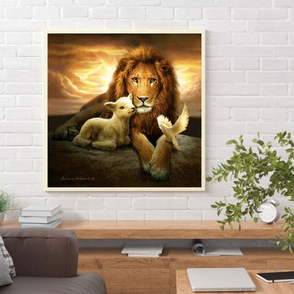 Lion King - Full Square Drill Diamond Painting 30*30CM