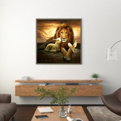 Lion King - Full Square Drill Diamond Painting 30*30CM