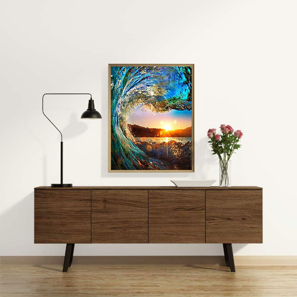 Waves - Full Round Drill Diamond Painting 40*50CM