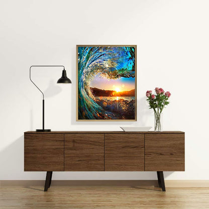 Waves - Full Round Drill Diamond Painting 40*50CM