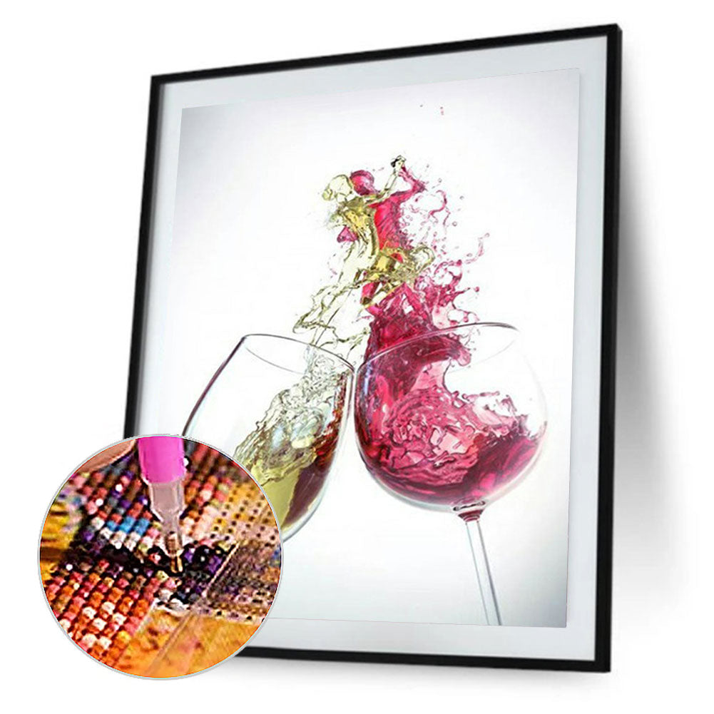 Wine And Glass - Full Round Drill Diamond Painting 50*60CM