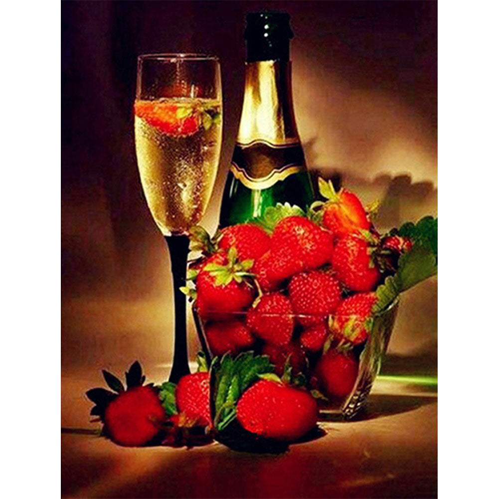 Wine And Glass - Full Round Drill Diamond Painting 50*60CM