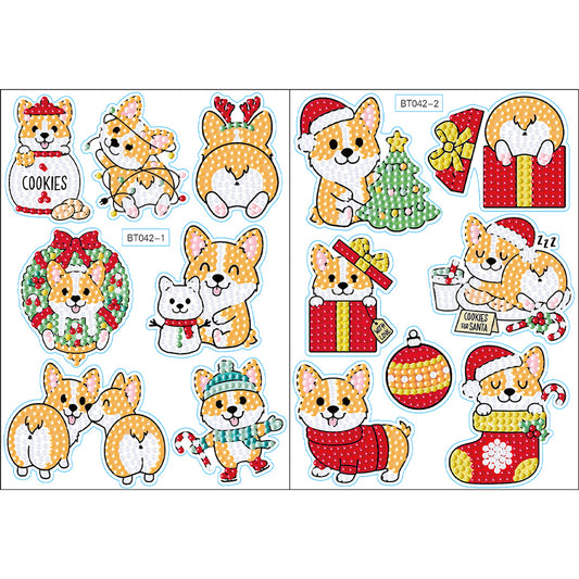 2pcs Craft Stickers Crafts Art Creative Cute Greeting Card for Childer Toy Gifts