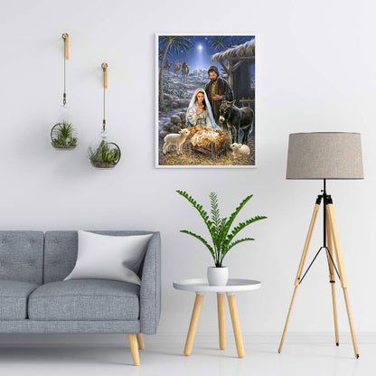 Nativity - Full Round Drill Diamond Painting 40*50CM