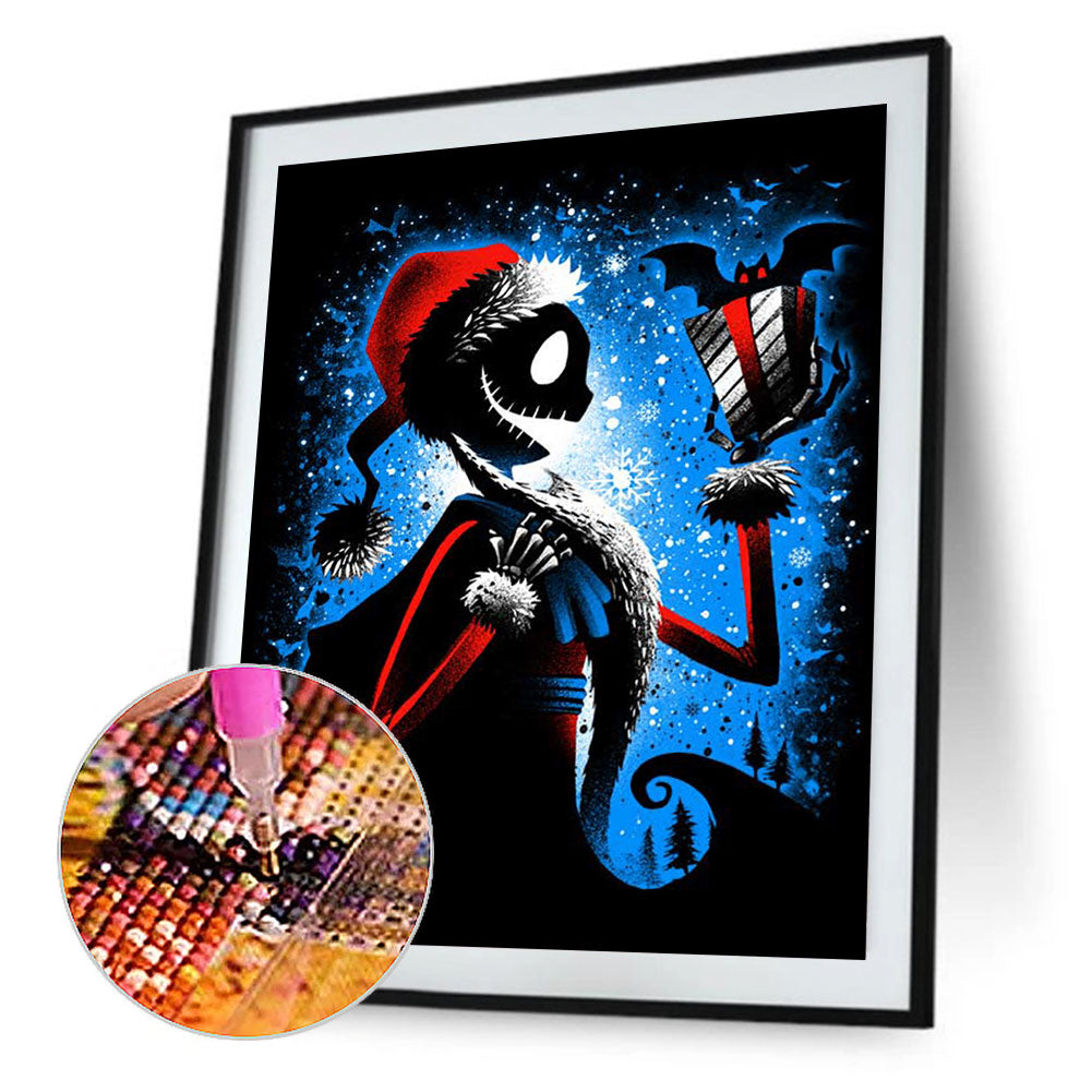 Weird City Night Skeleton - Full Round Drill Diamond Painting 30*40CM