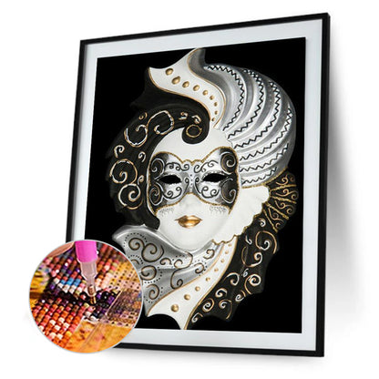 Mask Woman - Full Round Drill Diamond Painting 50*60CM