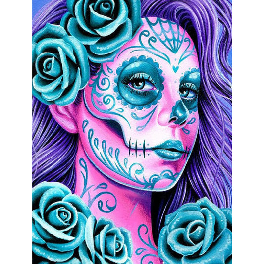 Skeleton Woman - Full Round Drill Diamond Painting 30*40CM