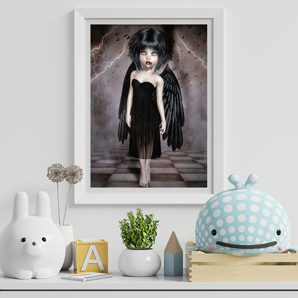Cartoon Horror Doll - Full Round Drill Diamond Painting 30*40CM