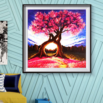 Cherry Tree - Full Square Drill Diamond Painting 45*45CM
