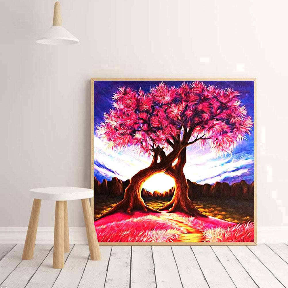 Cherry Tree - Full Square Drill Diamond Painting 45*45CM