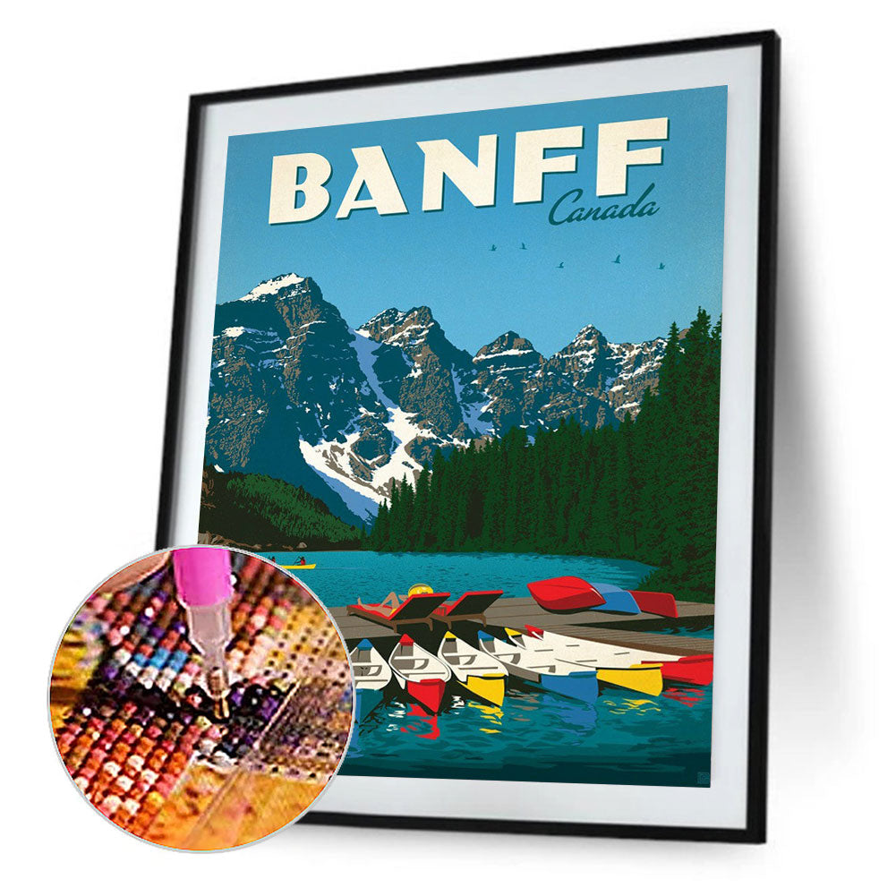Banff Park, Canada - Full Round Drill Diamond Painting 30*40CM