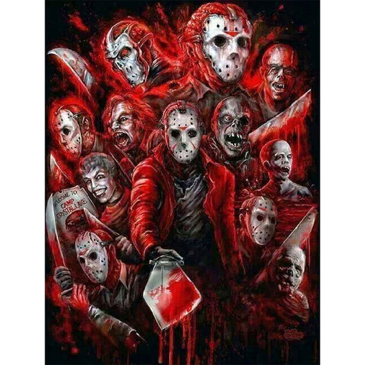 Horror Movie Halloween - Michael Myers - Full Round Drill Diamond Painting 30*40CM