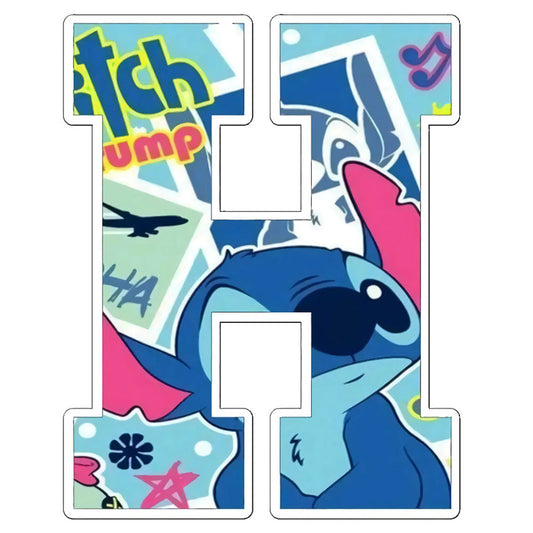 Stitch Letter H - Full Round Drill Diamond Painting 30*30CM