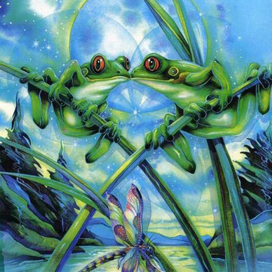 Frog 40*40CM(Canvas) Full Round Drill Diamond Painting