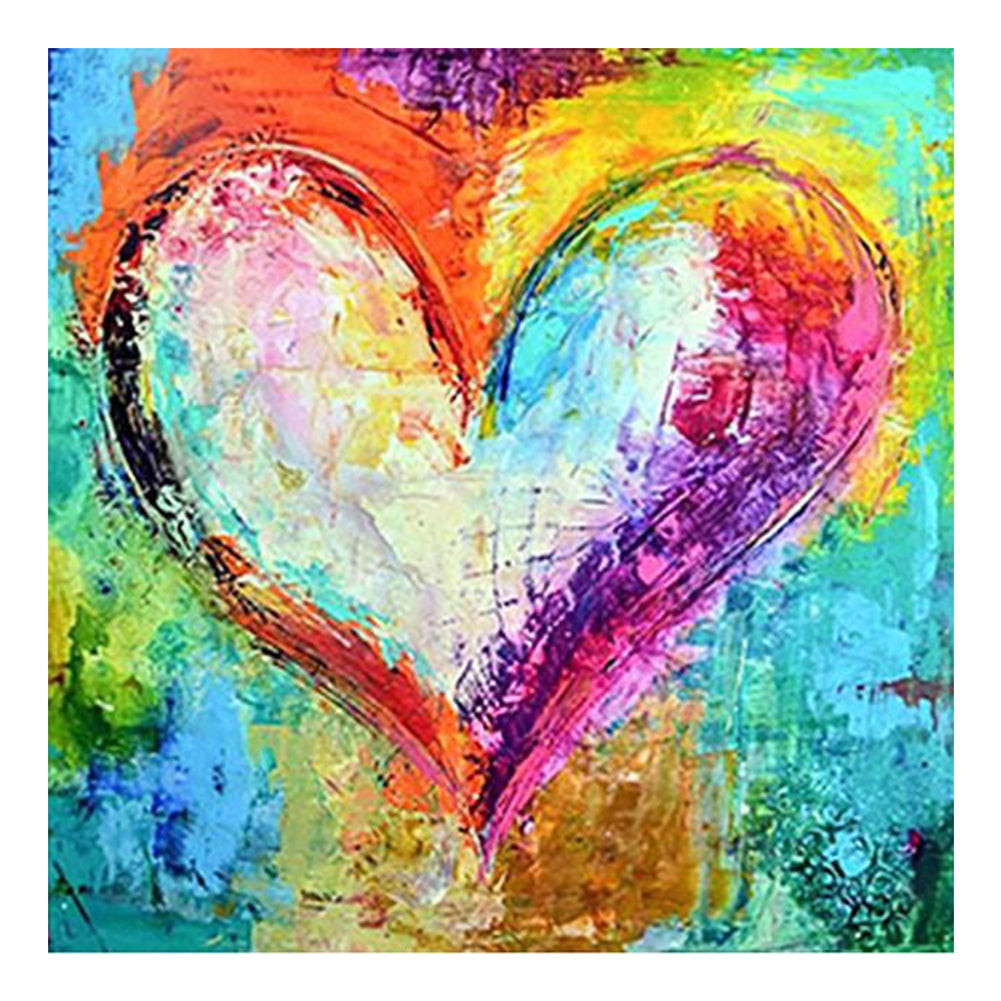 Colorful Love - Full Square Drill Diamond Painting 50*50CM