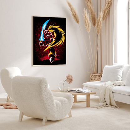 Zero Style Poster Silhouette - Full Round Drill Diamond Painting 30*40CM