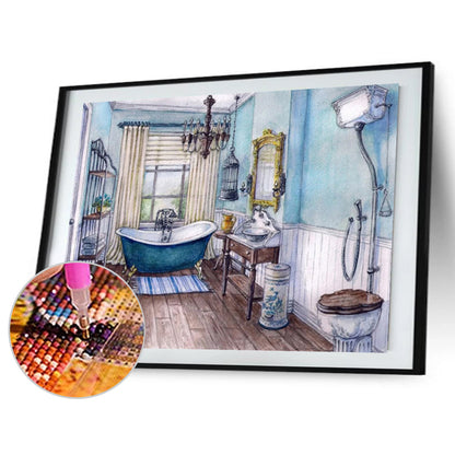 Tub - Full Round Drill Diamond Painting 50*40CM