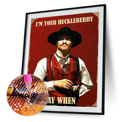 Professional Gambler Doc Holliday - Full Round Drill Diamond Painting 30*40CM