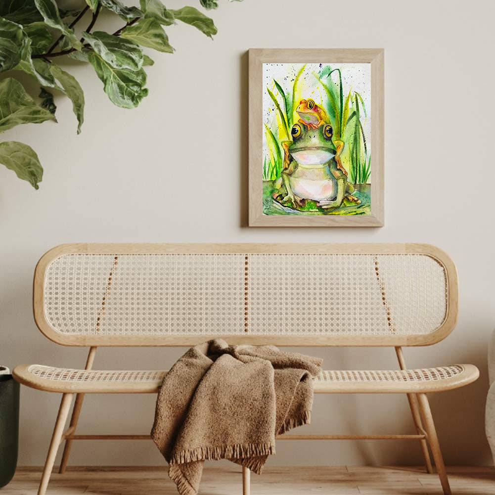 Frog - Full Round Drill Diamond Painting 30*40CM