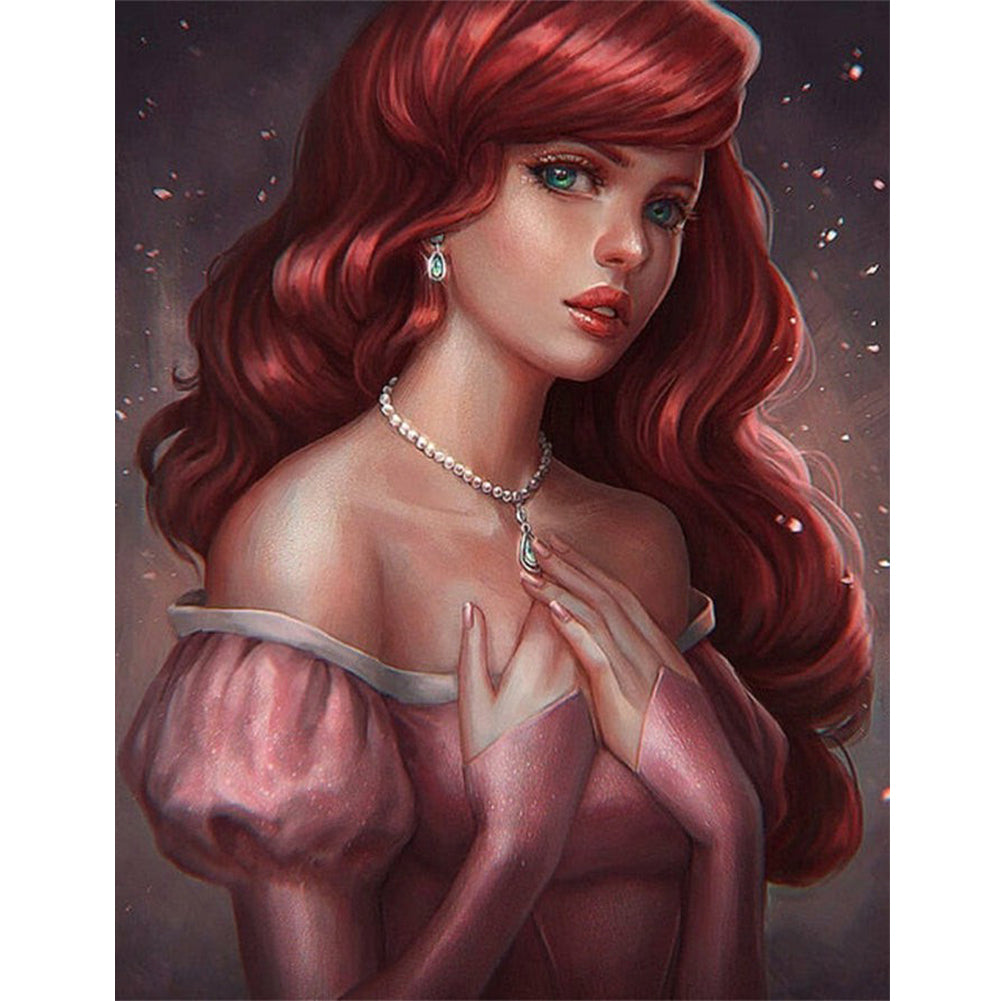 Princess Ariel - Full Round Drill Diamond Painting 30*40CM