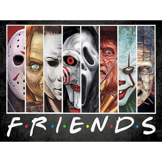 Horror Movie - Full Round Drill Diamond Painting 55*40CM