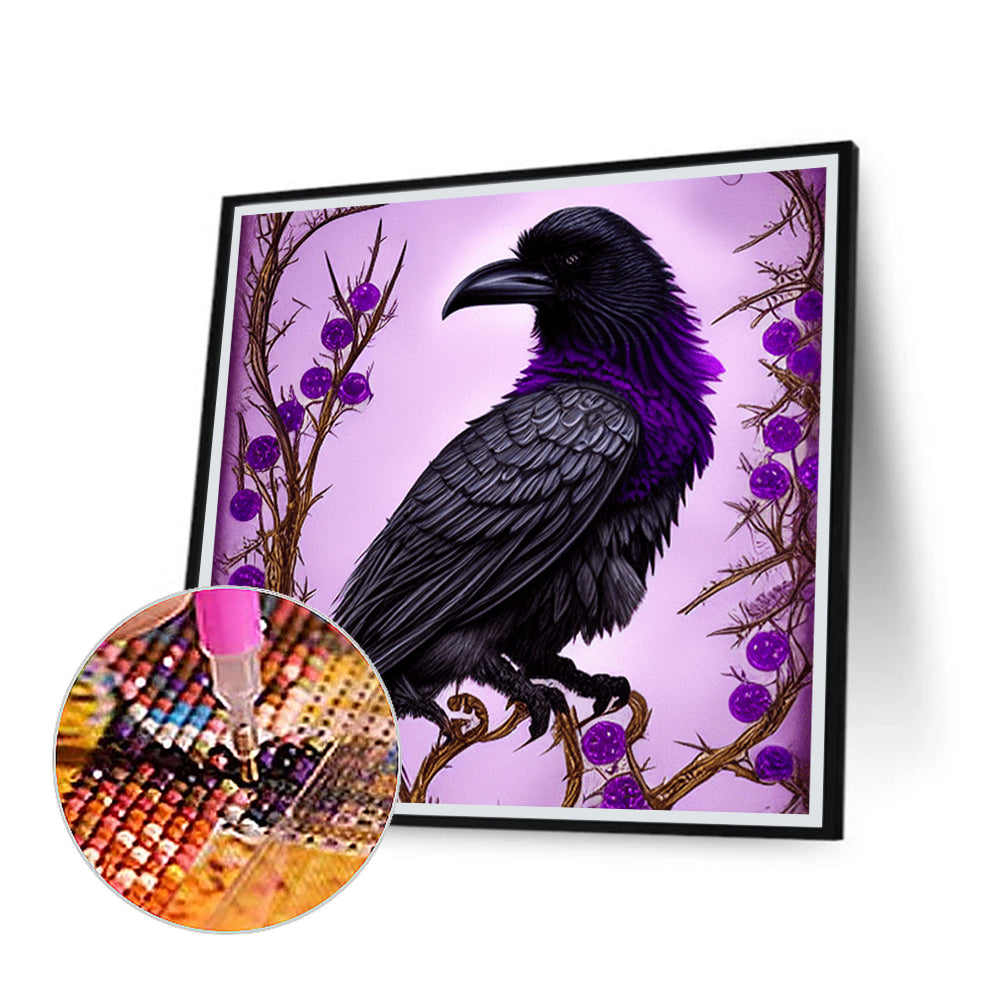 Crow - Full Round Drill Diamond Painting 40*40CM