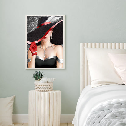 Temperament Woman - Full Round Drill Diamond Painting 40*50CM