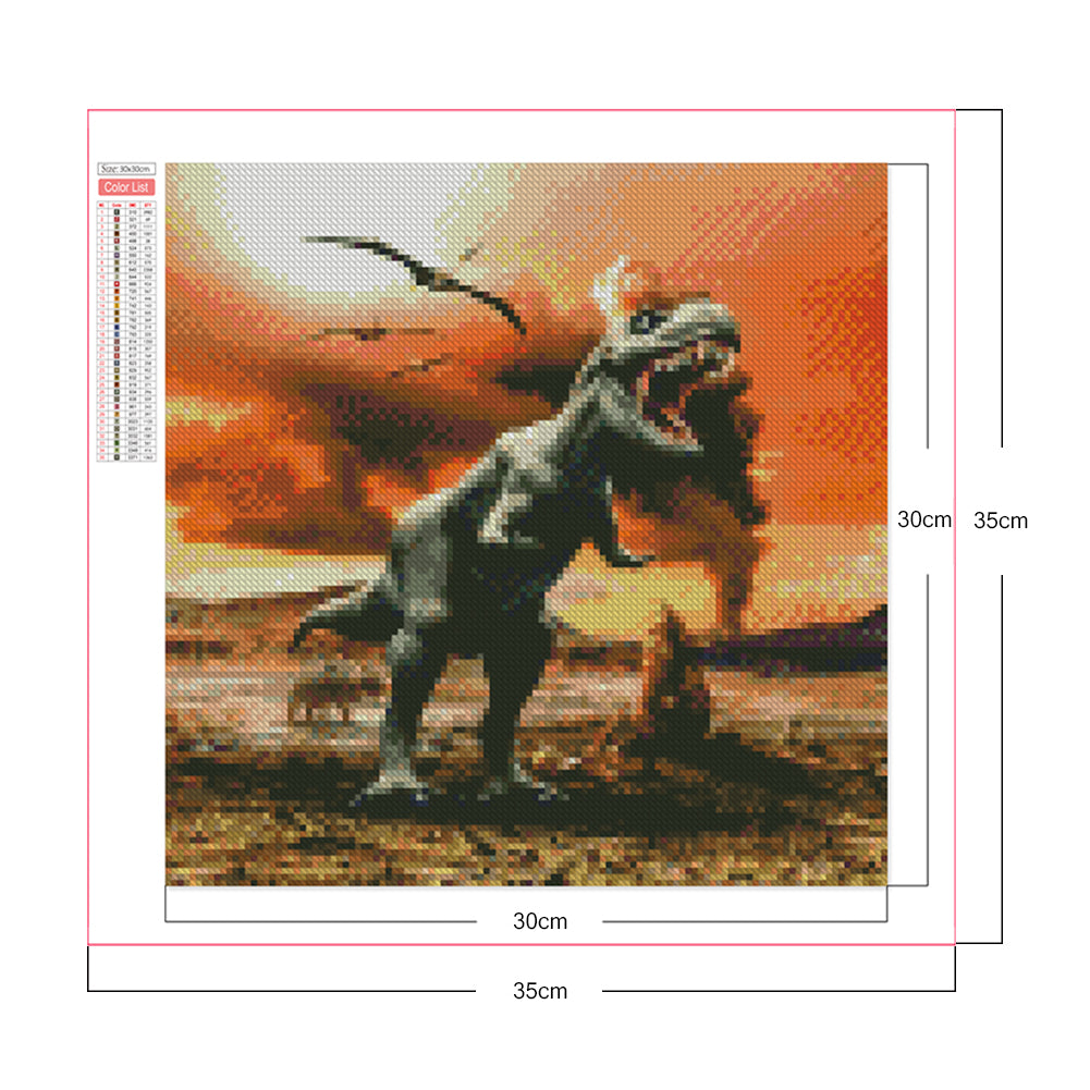 Tyrannosaurus Rex - Full Square Drill Diamond Painting 30*30CM