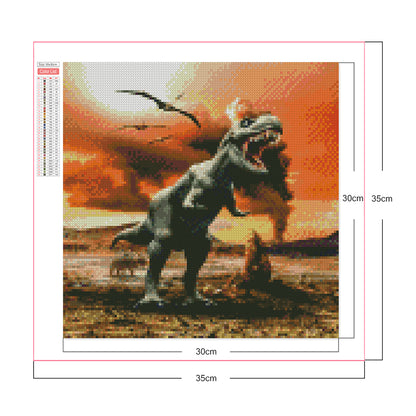 Tyrannosaurus Rex - Full Square Drill Diamond Painting 30*30CM