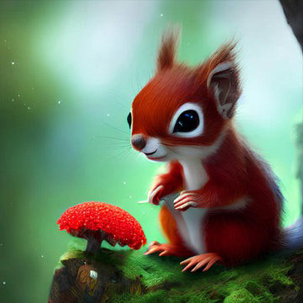 Cute Chipmunk - Full Round Drill Diamond Painting 30*30CM