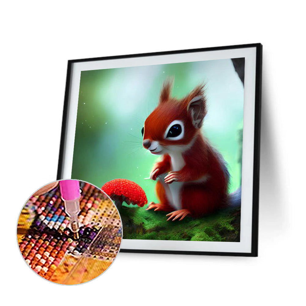 Cute Chipmunk - Full Round Drill Diamond Painting 30*30CM