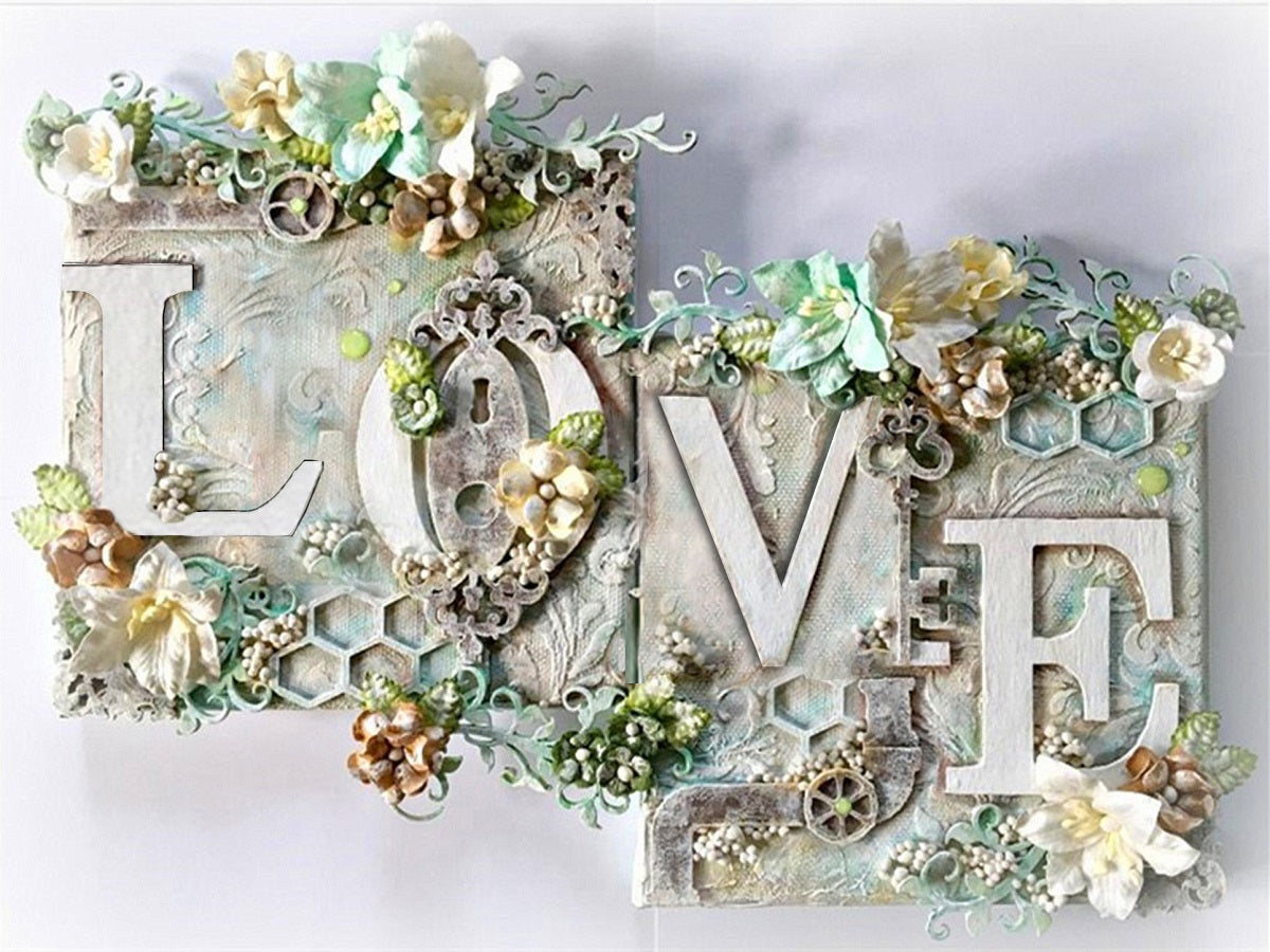 Love - Full Round Drill Diamond Painting 40*30CM