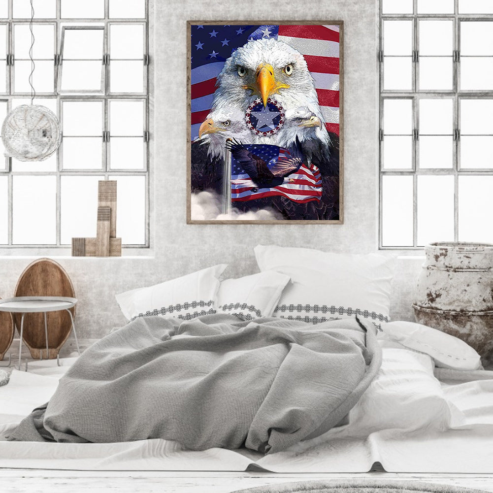 American Eagle - Full Round Drill Diamond Painting 30*40CM