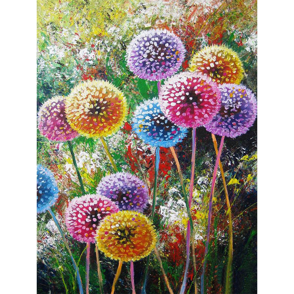 Dandelion - Full Round Drill Diamond Painting 40*50CM