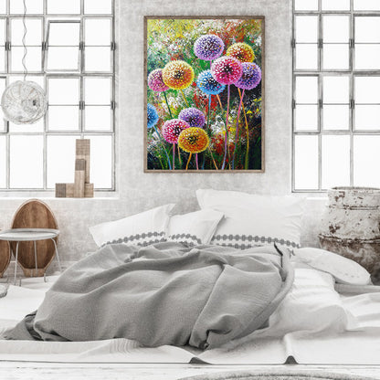 Dandelion - Full Round Drill Diamond Painting 40*50CM