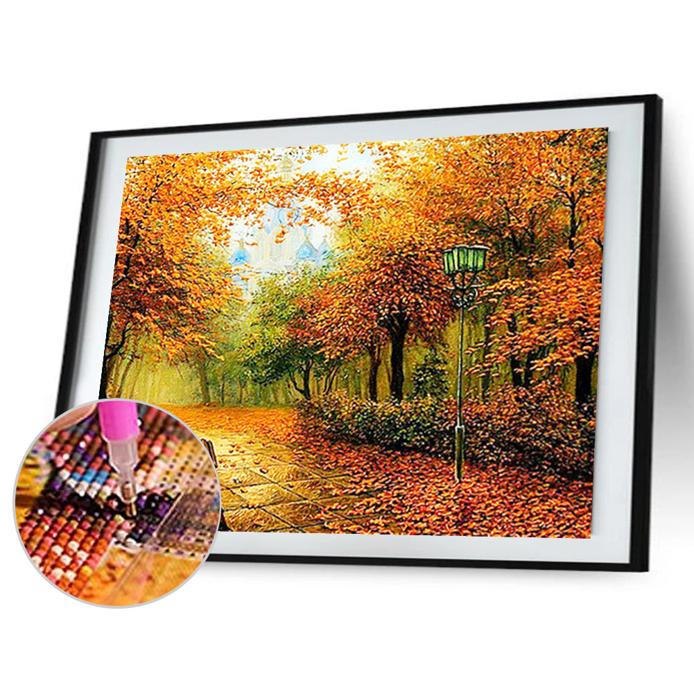 Autumn Forest - Full Square Drill Diamond Painting 50*40CM