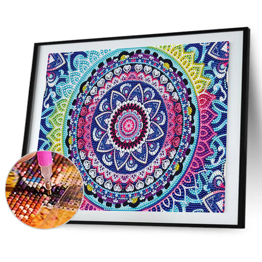 Mandala Pattern - Crystal Drill Diamond painting 40*30CM