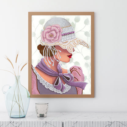 Elegant Woman - Special Shaped Drill Diamond Painting 30*40cm
