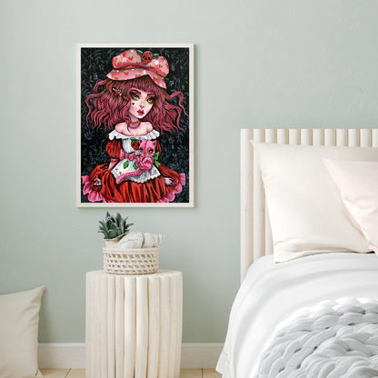 Gothic Girl - Full Square Drill Diamond Painting 30*40CM
