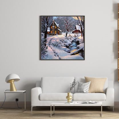 Snow House - Full Square Drill Diamond Painting 50*50CM