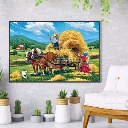 Farm Harvest - Full Round Drill Diamond Painting 50*40CM