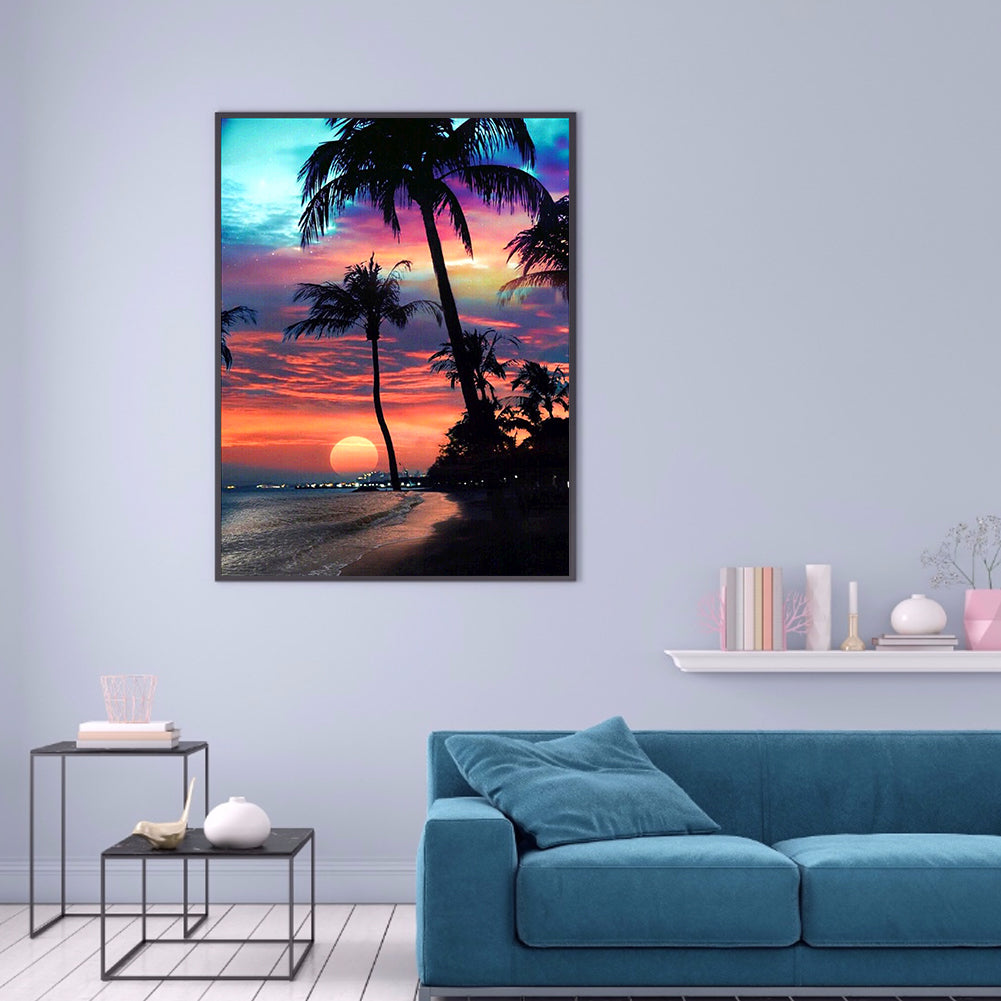 Sunset Maple - Full Round Drill Diamond Painting 40*50CM