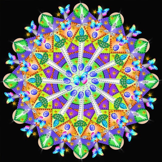 Mandala - Special Shaped Drill Diamond Painting 30*30cm