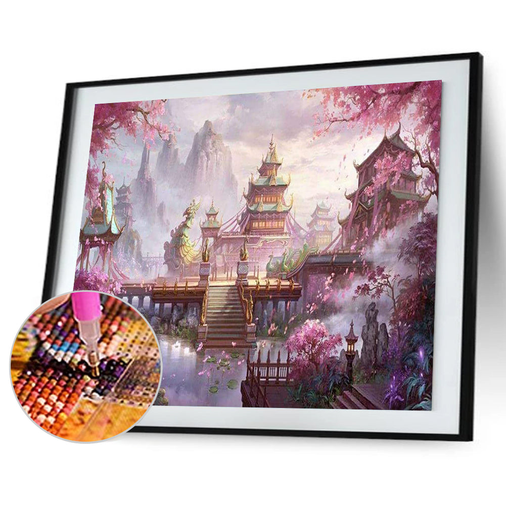 Ancient Palace - Full Round Drill Diamond Painting 50*40CM