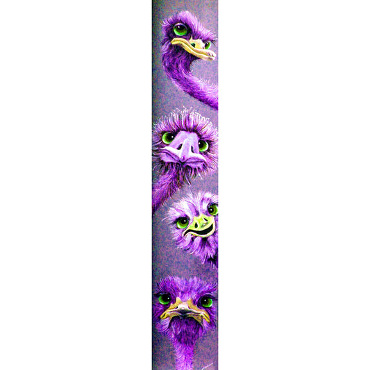 Purple Ostrich - Full Square Drill Diamond Painting 30*120CM