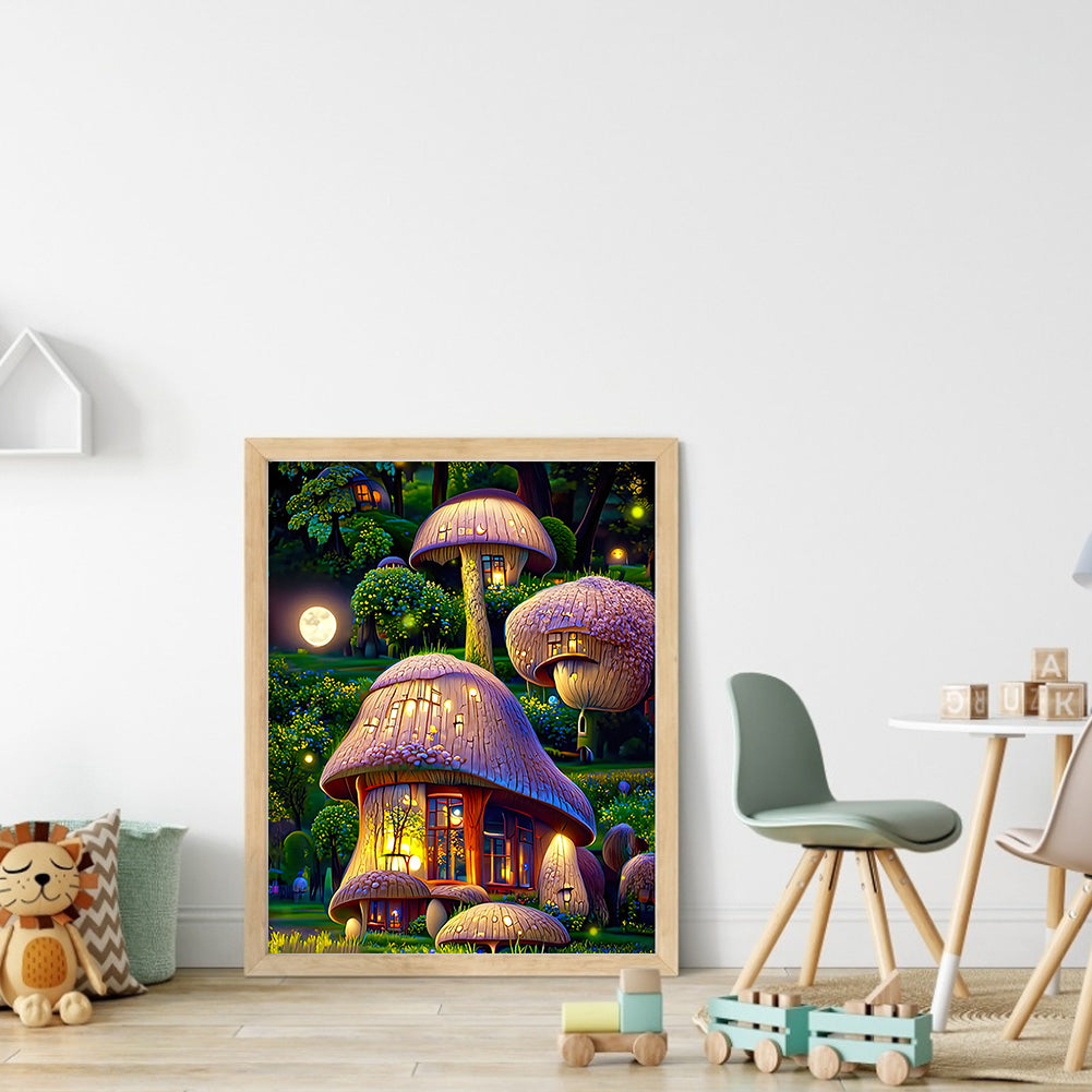 Dream Flower Manor - Full Round Drill Diamond Painting 30*40CM