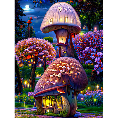 Dream Flower Manor - Full Round Drill Diamond Painting 30*40CM