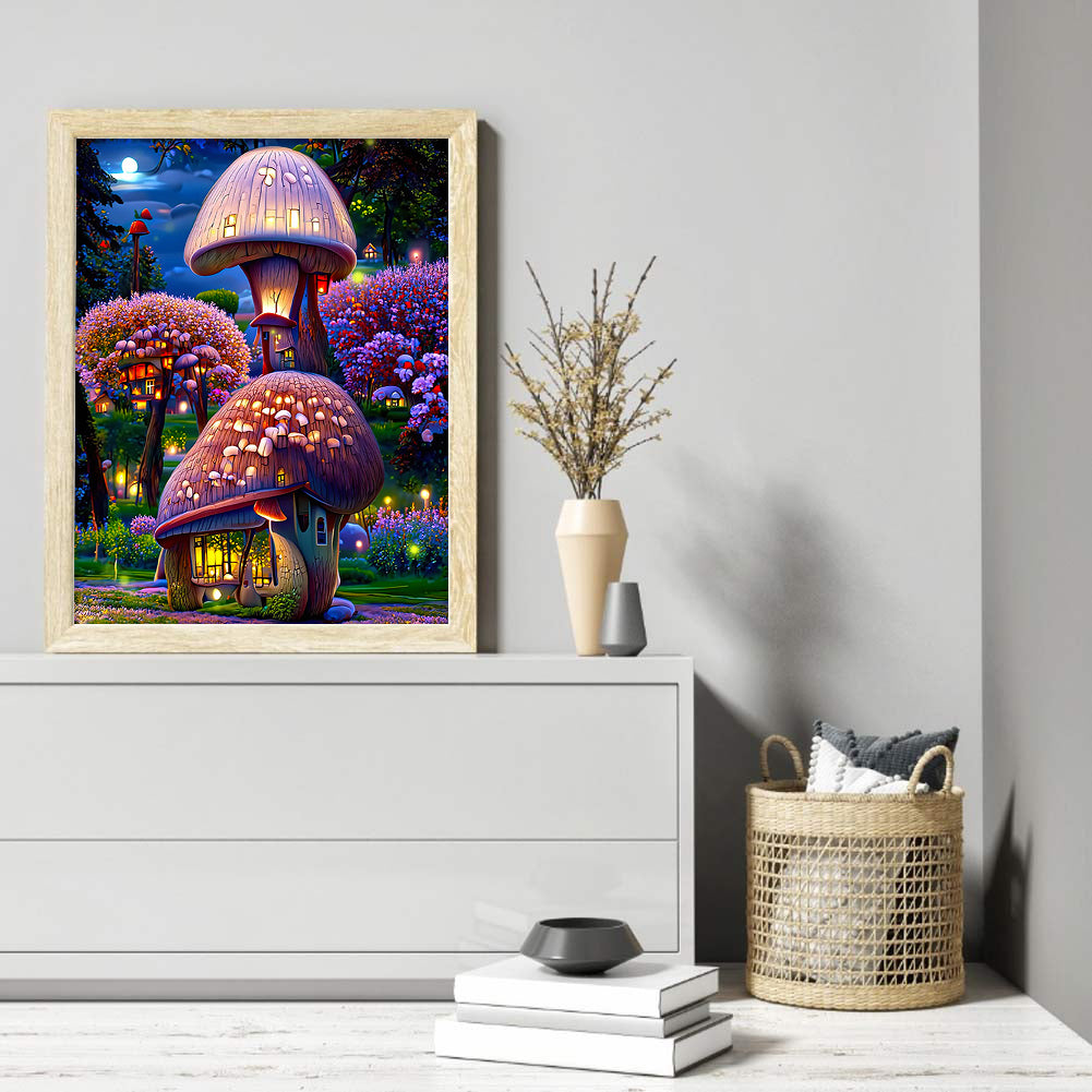 Dream Flower Manor - Full Round Drill Diamond Painting 30*40CM
