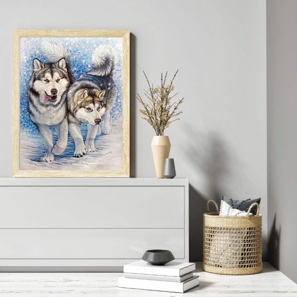 Wolf - Full Round Drill Diamond Painting 40*50CM
