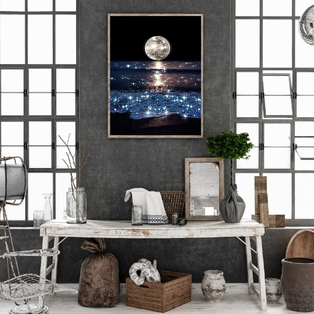 Romantic Seaside - Full Round Drill Diamond Painting 40*50CM